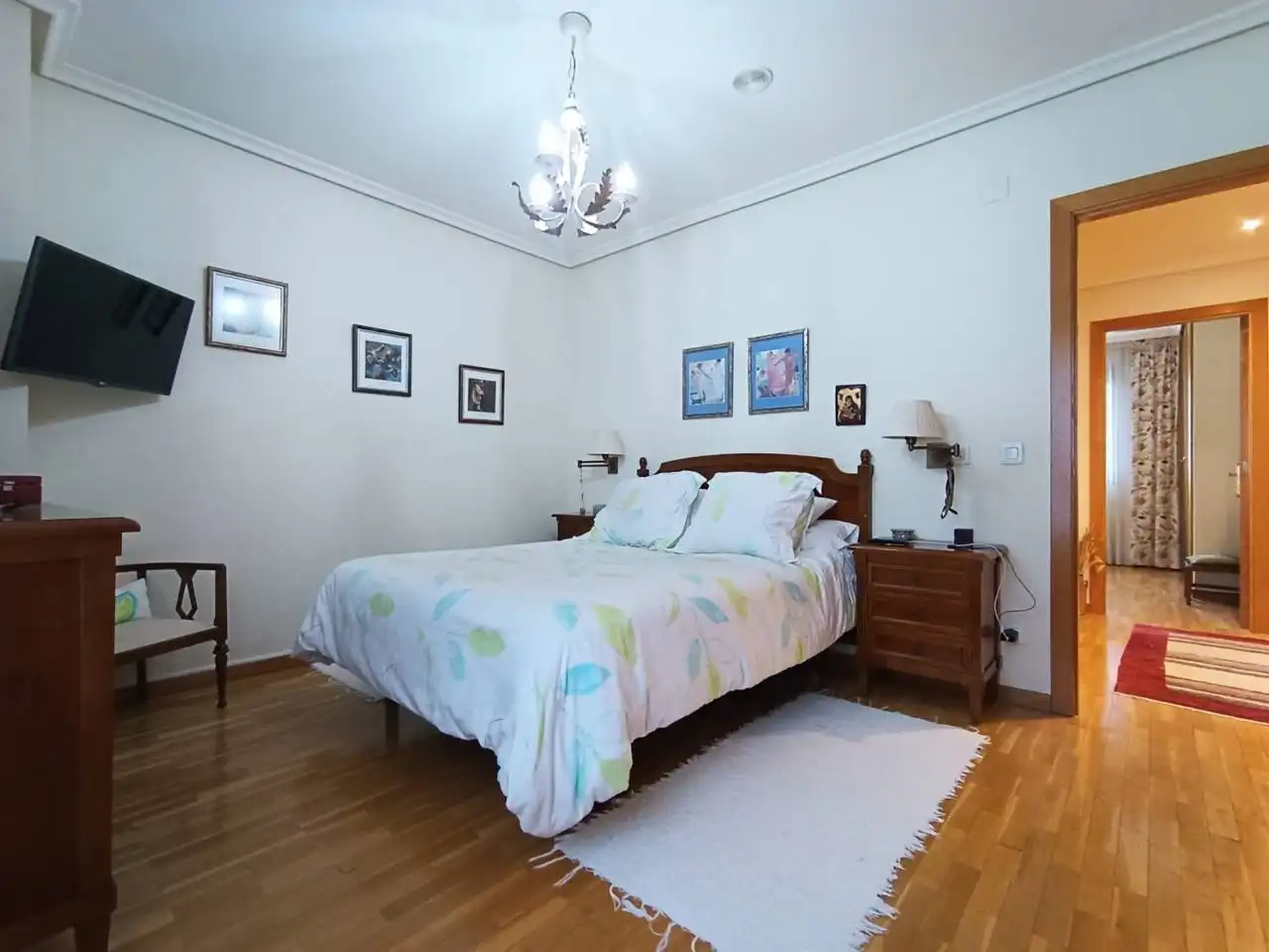Schlafzimmer von Wohnung zum Verkauf in Burgos mit Heizung, Parkett und Terrasse