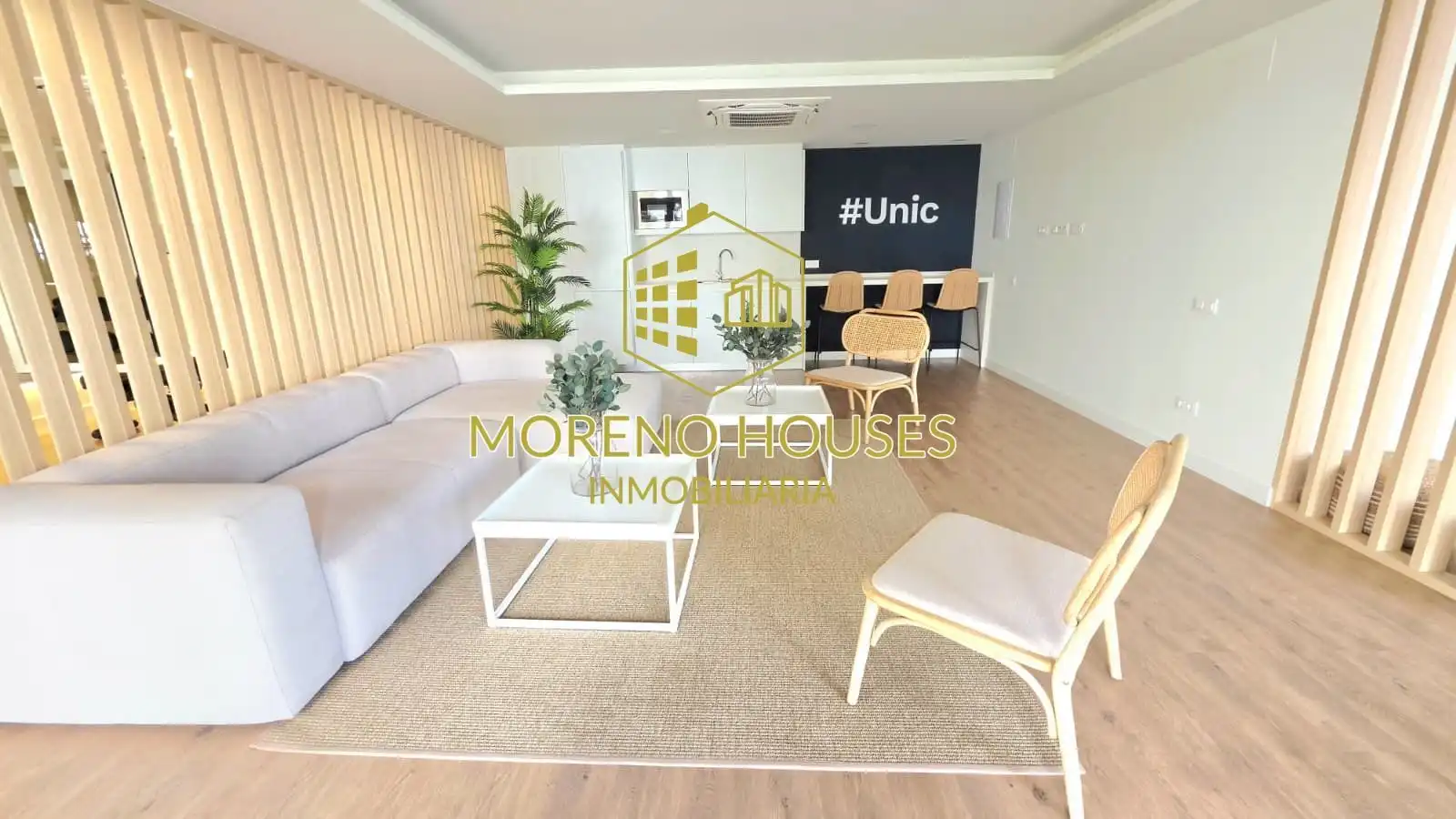 Wohnzimmer von Wohnungen zur Miete in Jávea / Xàbia mit Klimaanlage, Heizung und Privatgarten