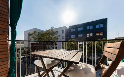 Terrace of Flat for sale in Cornellà de Llobregat  with Air Conditioner, Parquet flooring and Oven