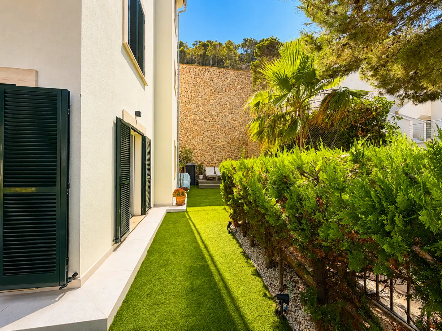 Terrasse von Wohnung zur Miete in Andratx mit Privatgarten, Terrasse und Schwimmbad