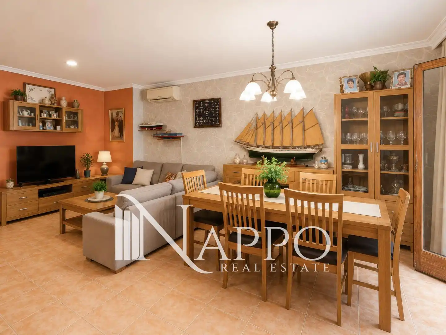Sala d'estar de Casa adosada en venda en  Palma de Mallorca amb Aire condicionat i Calefacció