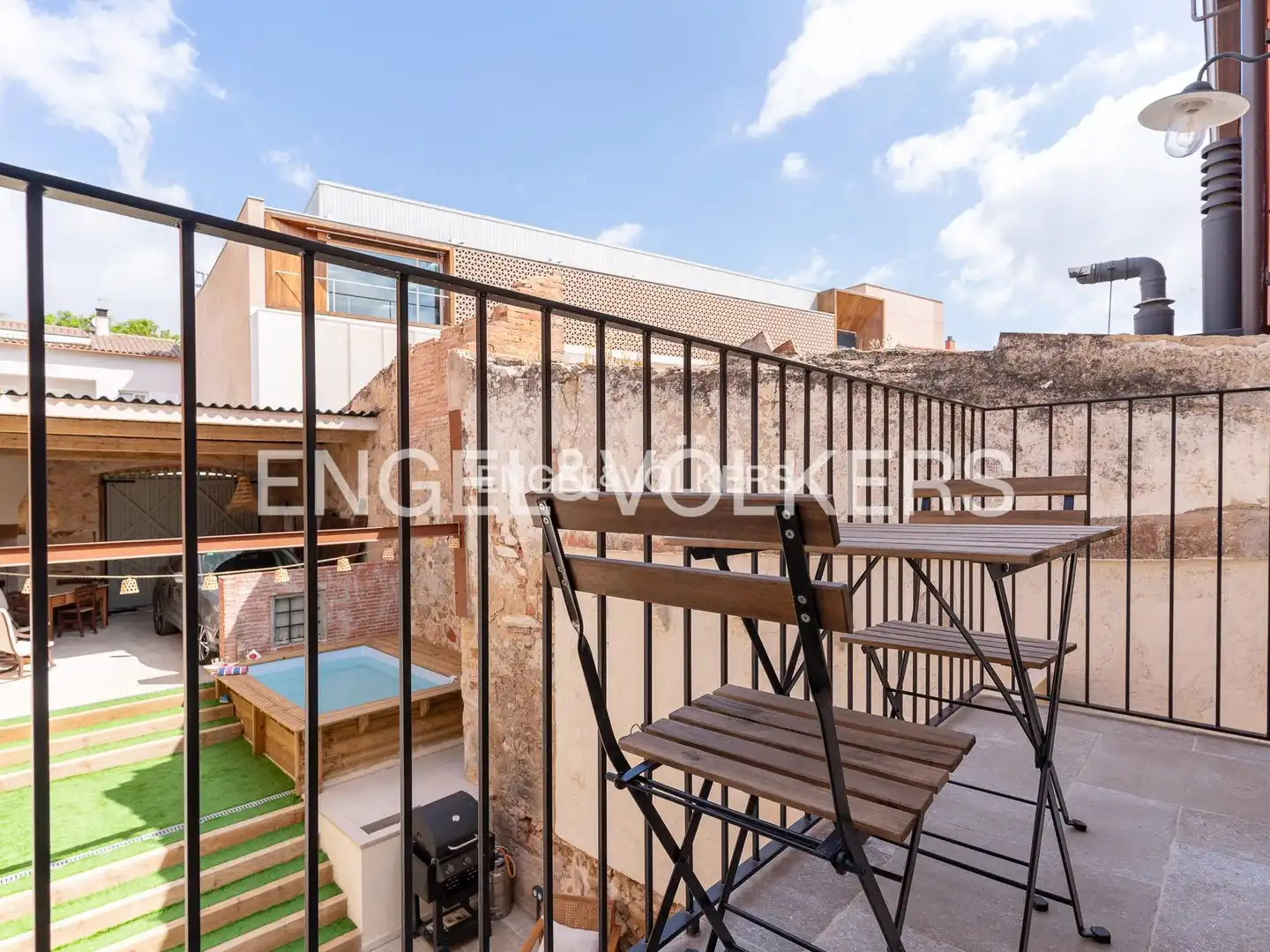 Terraza de Casa adosada de alquiler en Alella con Aire acondicionado, Calefacción y Jardín privado