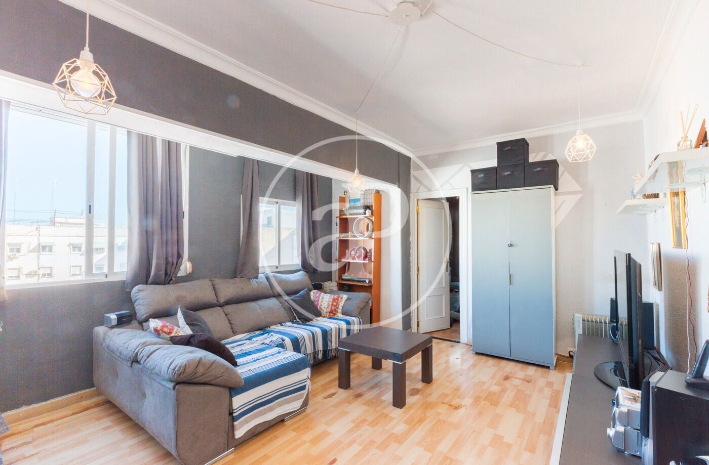 Living room of Flat for sale in  Valencia Capital  with Heating
