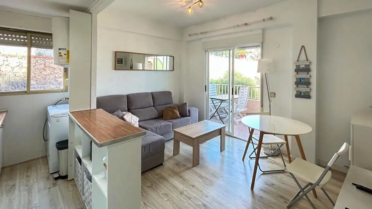 Living room of Flat for sale in Santa Pola  with Terrace and Furnished