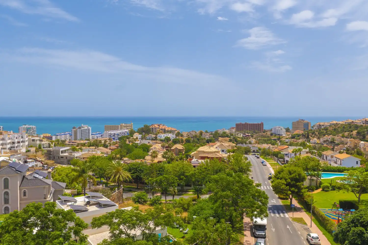 Vista exterior de Dúplex en venda en Benalmádena amb Aire condicionat, Calefacció i Terrassa