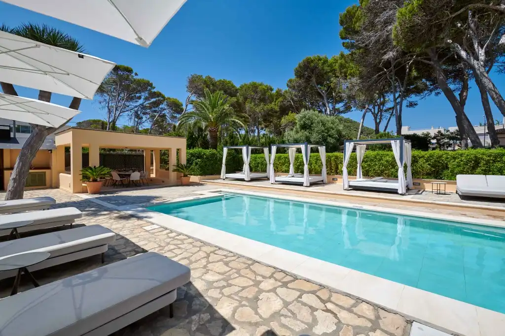 Jardí de Casa o xalet de lloguer en Capdepera amb Aire condicionat, Terrassa i Moblat