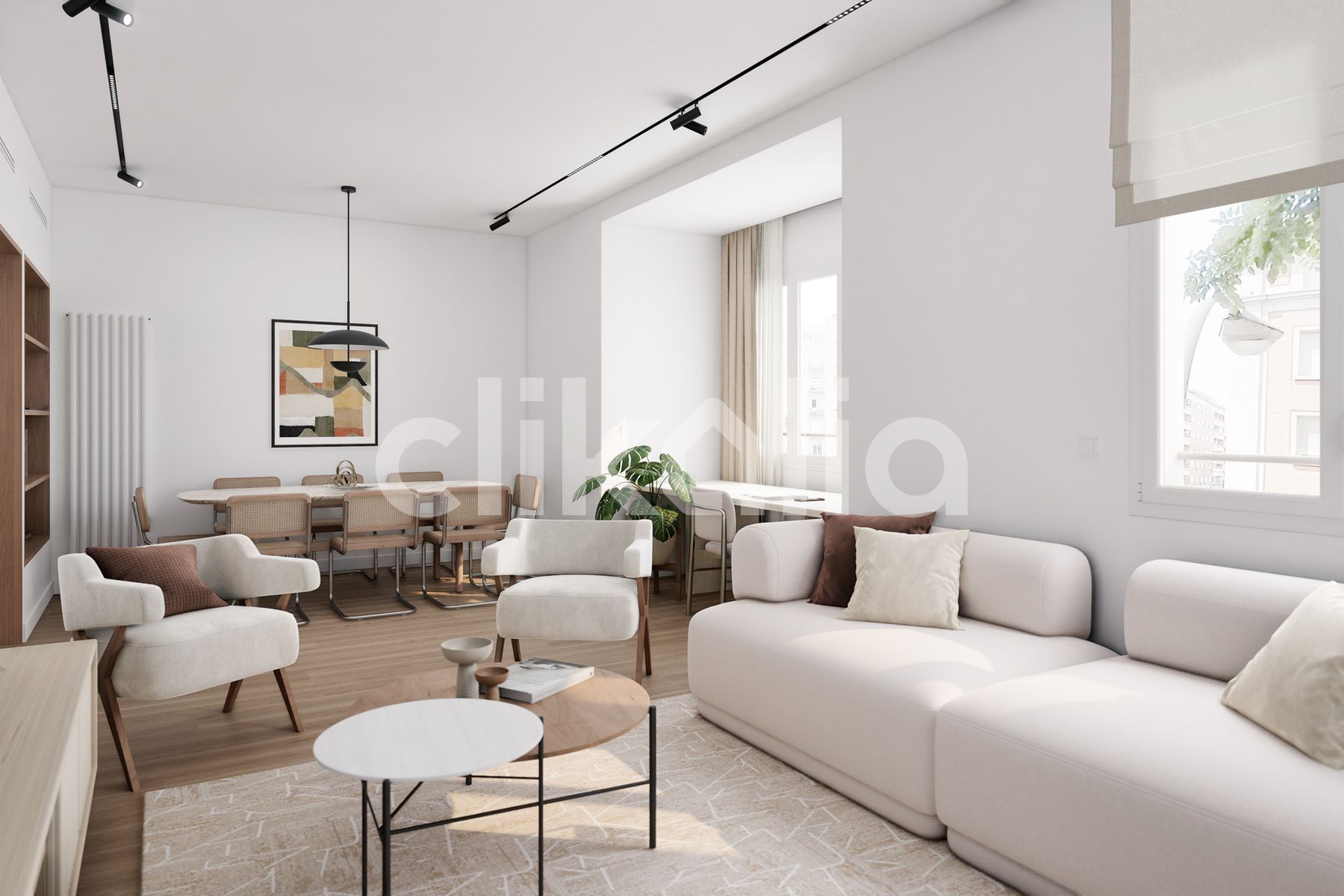 Living room of Flat for sale in  Madrid Capital  with Air Conditioner and Heating