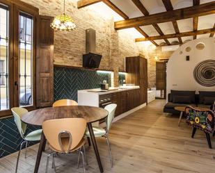 Kitchen of Study to share in  Valencia Capital  with Air Conditioner, Heating and Terrace