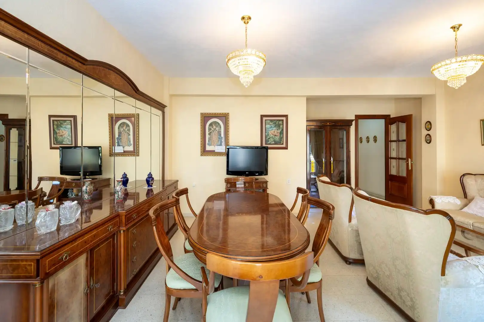 Esszimmer von Wohnung zum Verkauf in Granada mit Heizung und Balkon