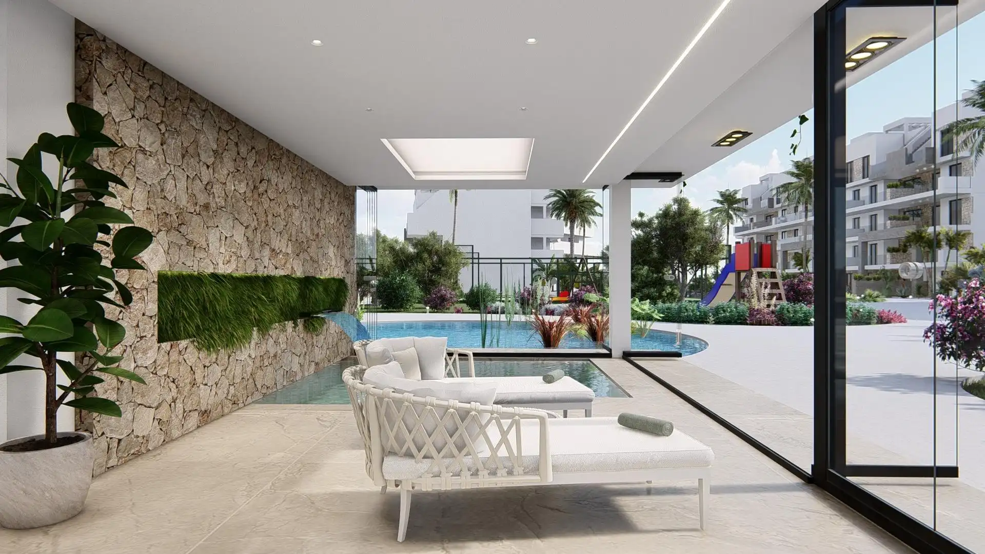 Terraza de Apartamento en venta en Guardamar del Segura con Aire acondicionado, Calefacción y Jardín privado