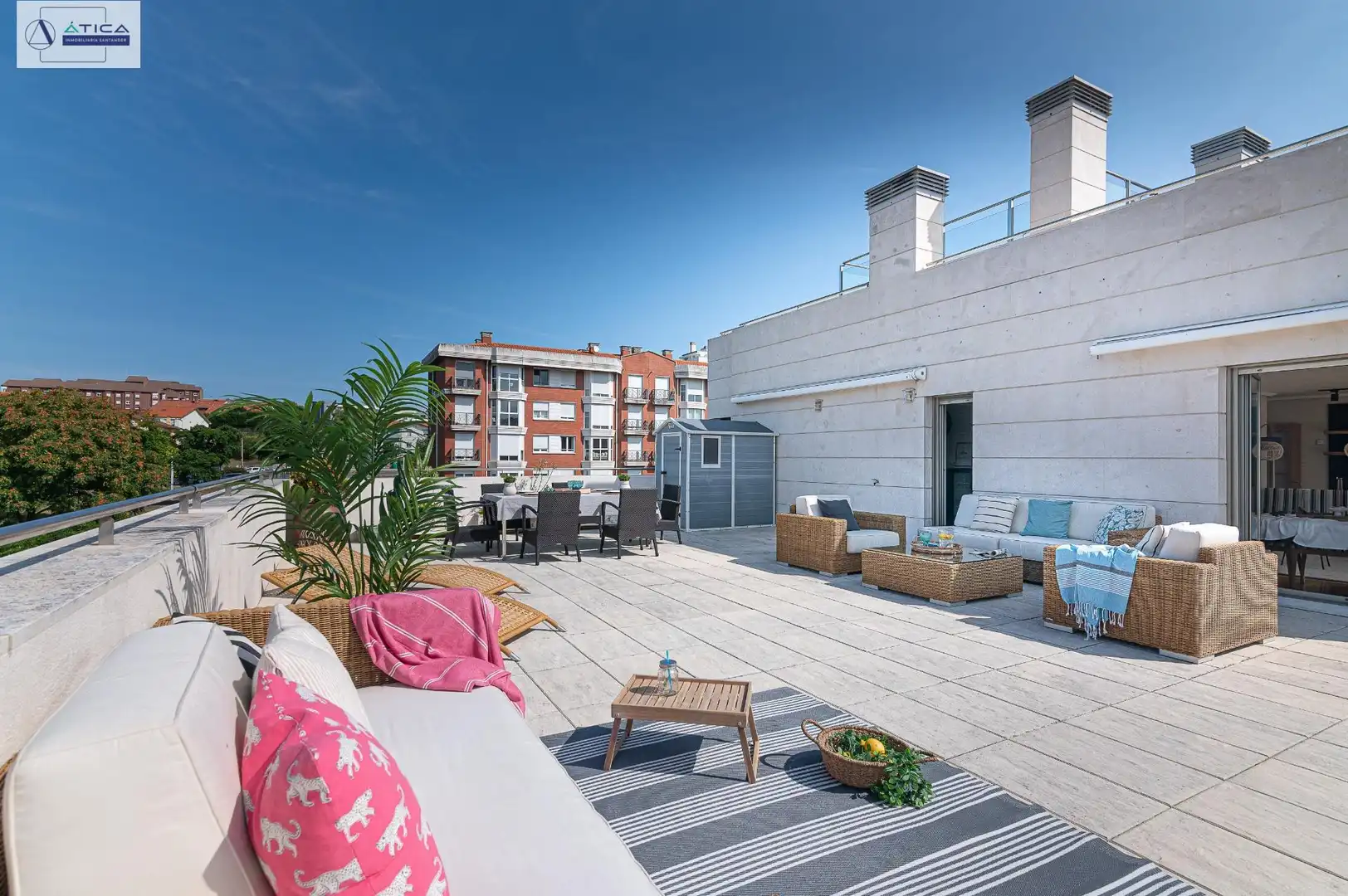 Terraza de Ático en venta en Santander con Calefacción, Jardín privado y Parquet
