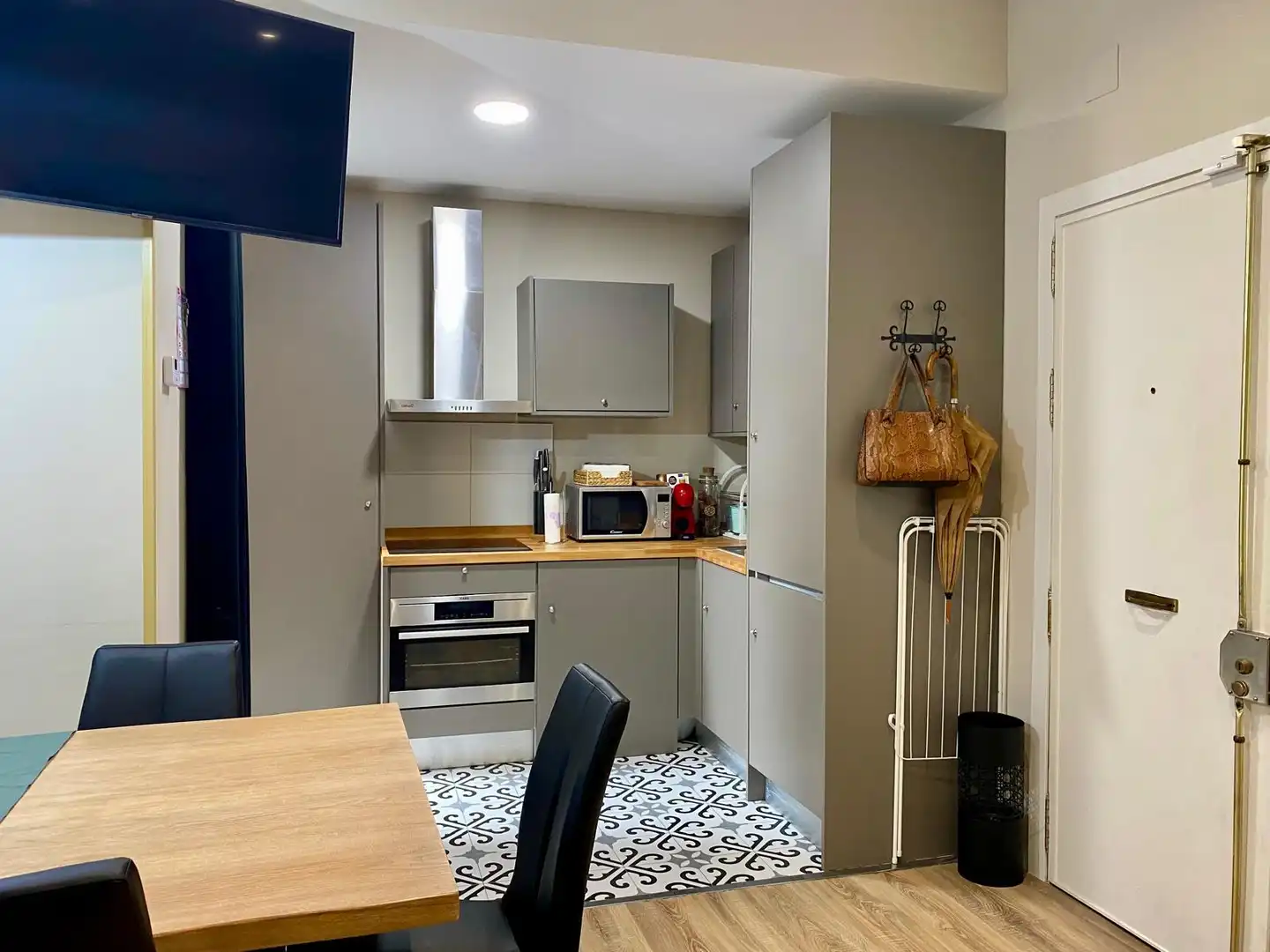 Küche von Wohnung zur Miete in Madrid mit Heizung und Möbliert
