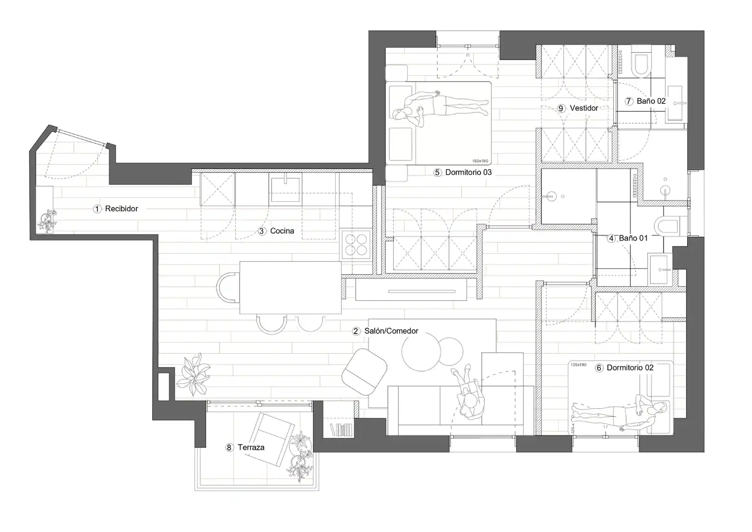 Piso en venta en Madrid con Aire acondicionado, Calefacción y Terraza