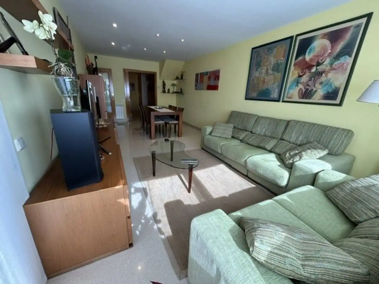 Living room of Flat for sale in Terrassa  with Air Conditioner, Heating and Terrace