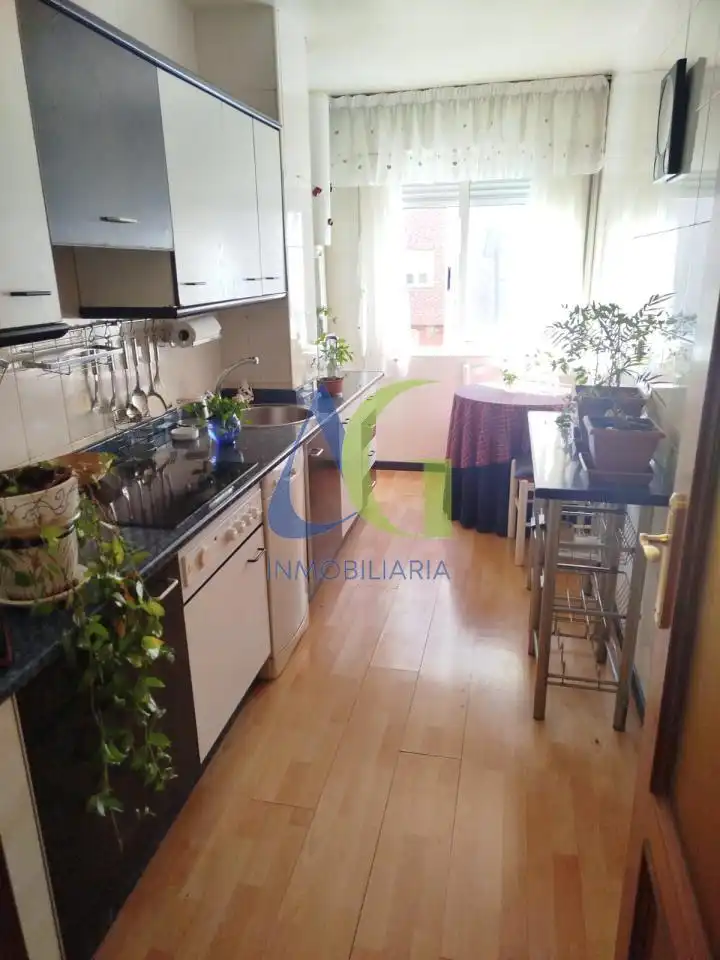 Küche von Wohnung zum Verkauf in San Andrés del Rabanedo mit Heizung, Parkett und Terrasse