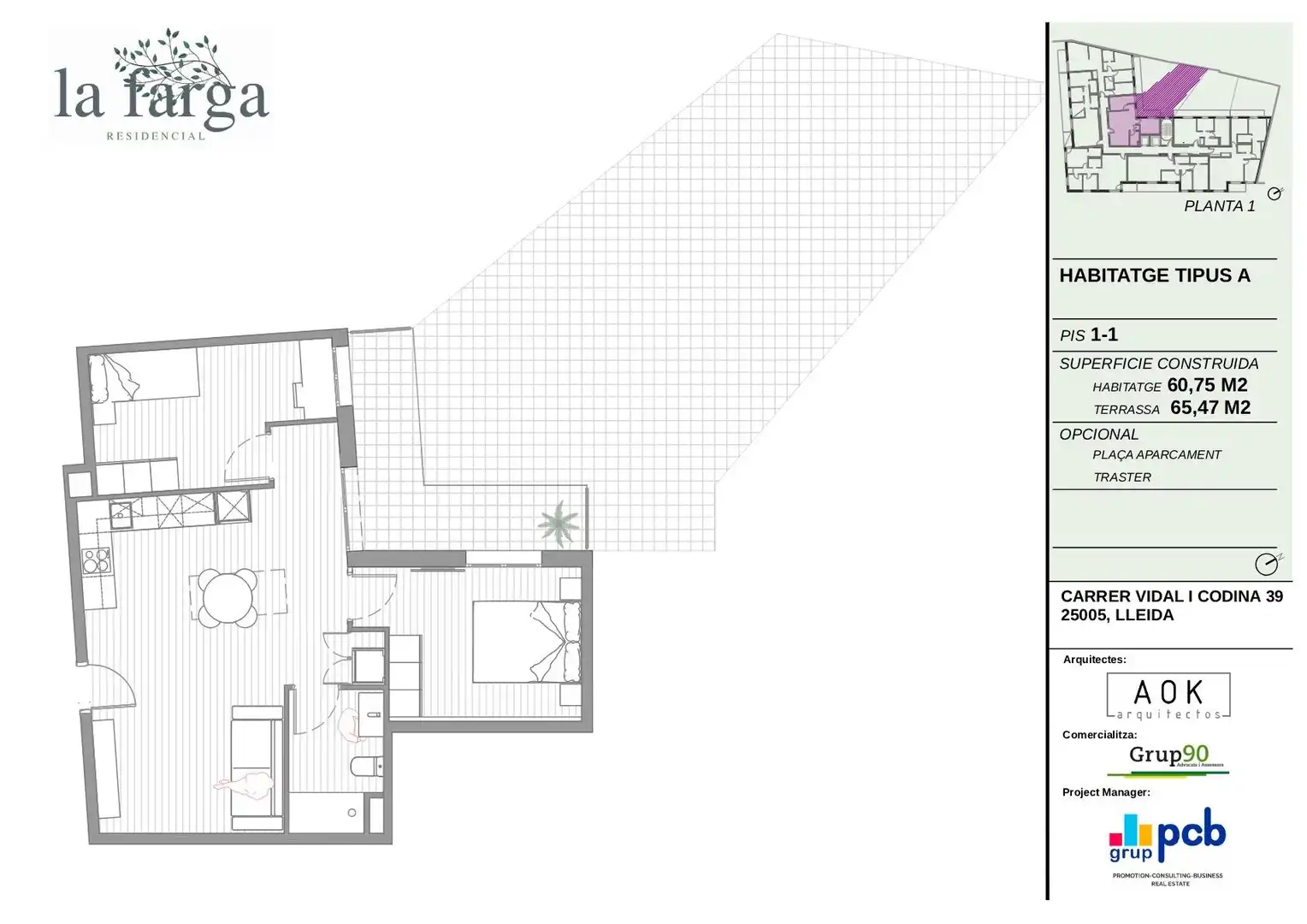 Apartamento en venta en Lleida con Terraza y Trastero