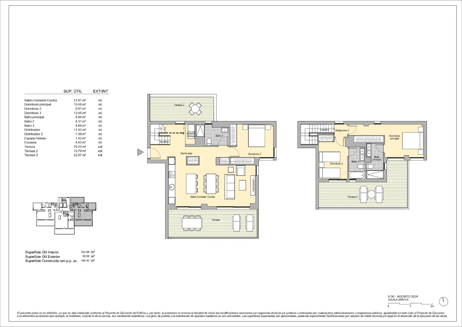 Penthouse with terrace for sale in Zona Levante - Playa Fossa, imagen 13