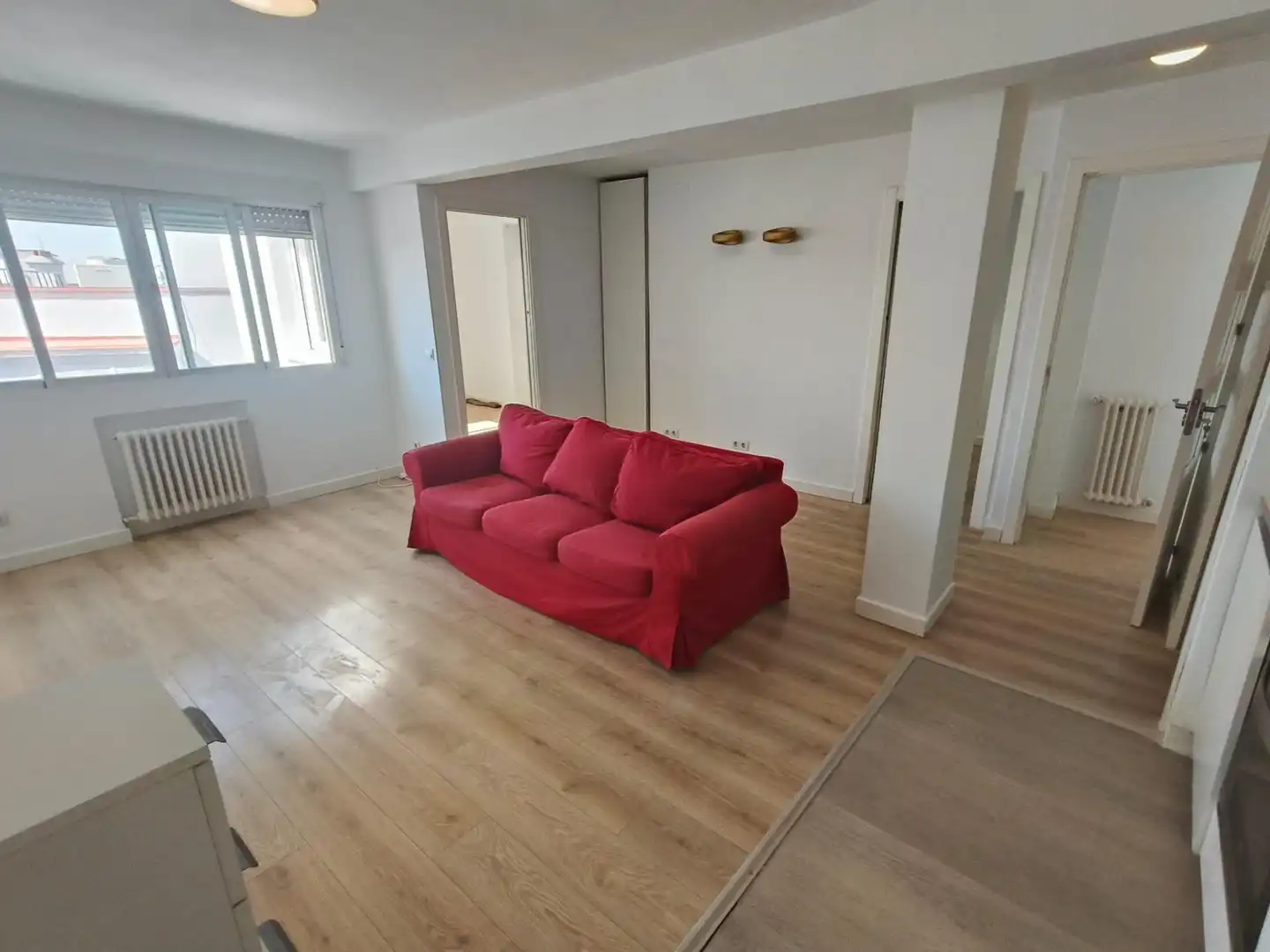 Sala de estar de Apartamento de alquiler en Madrid con Aire acondicionado y Calefacción