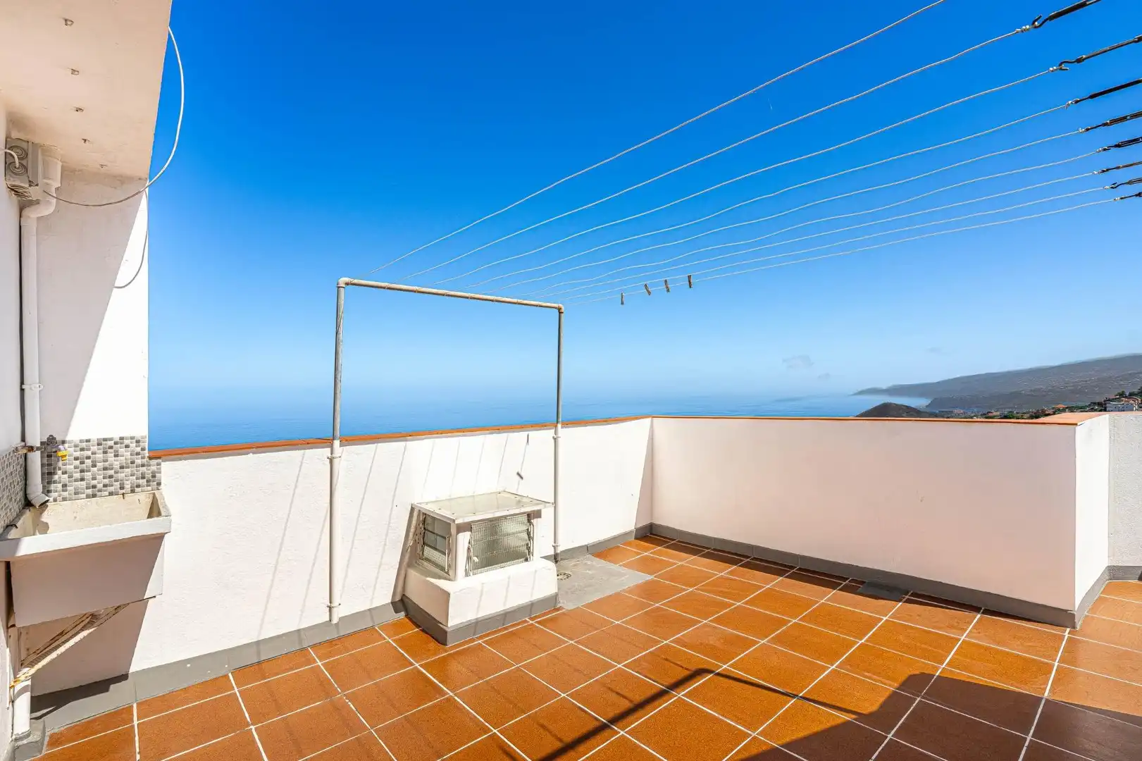 Terrasse von Einfamilien-Reihenhaus zur Miete in Los Realejos pueblo