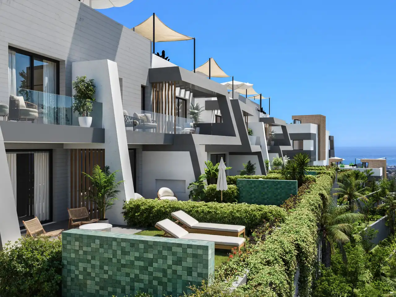 Terraza de Casa o chalet en venta en Marbella con Aire acondicionado, Calefacción y Jardín privado