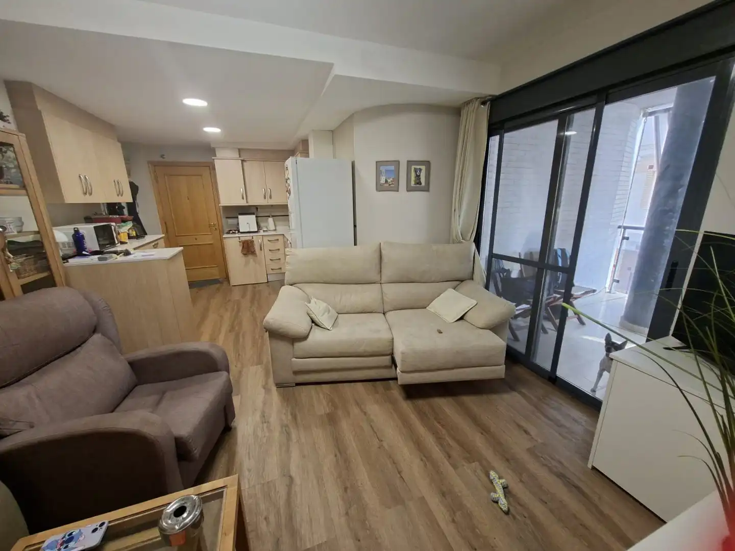 Wohnzimmer von Wohnung zum Verkauf in Nules mit Klimaanlage, Parkett und Terrasse