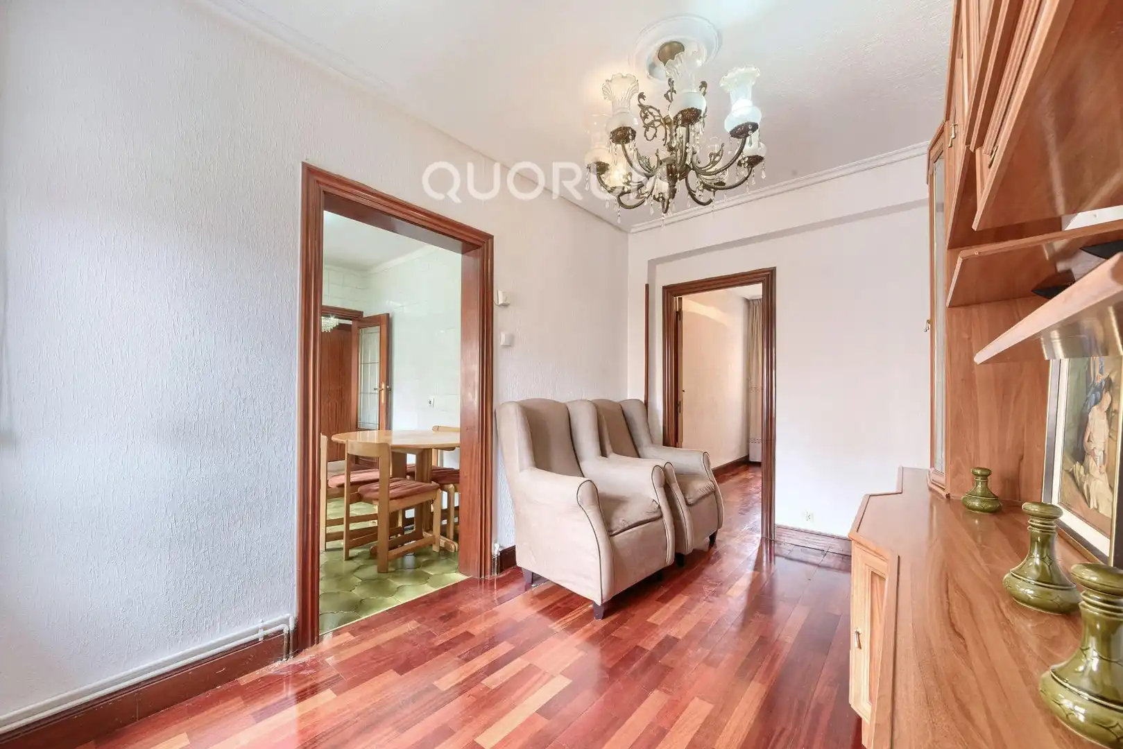 Living room of Flat for sale in Basauri   with Heating, Parquet flooring and Terrace