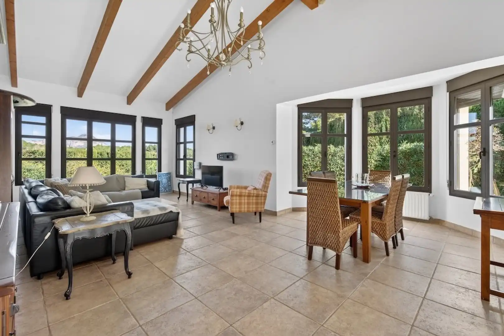 Sala d'estar de Casa o xalet en venda en Jávea / Xàbia amb Aire condicionat, Calefacció i Jardí privat