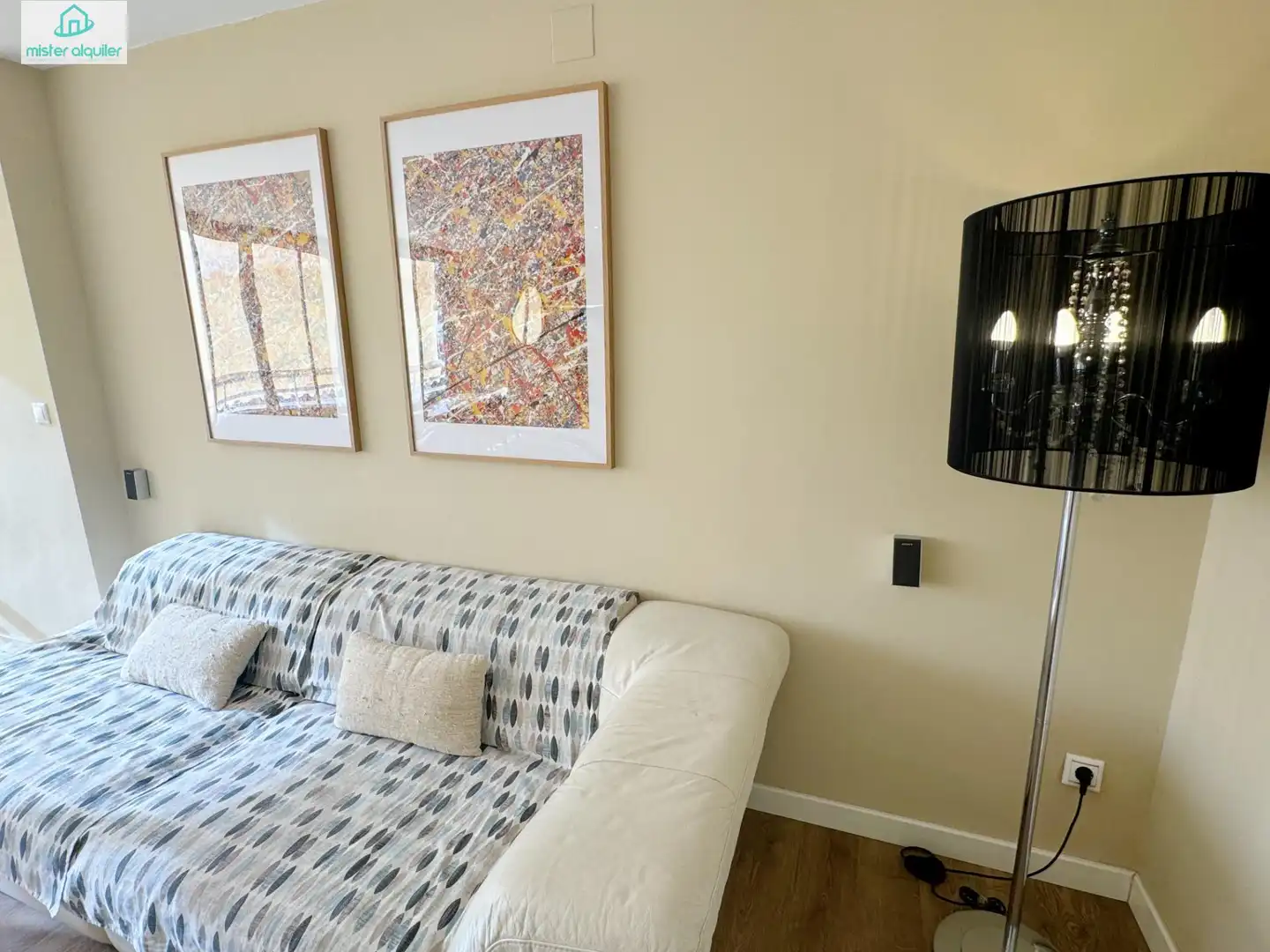 Sala de estar de Apartamento de alquiler en Sant Joan d'Alacant con Aire acondicionado, Jardín privado y Terraza