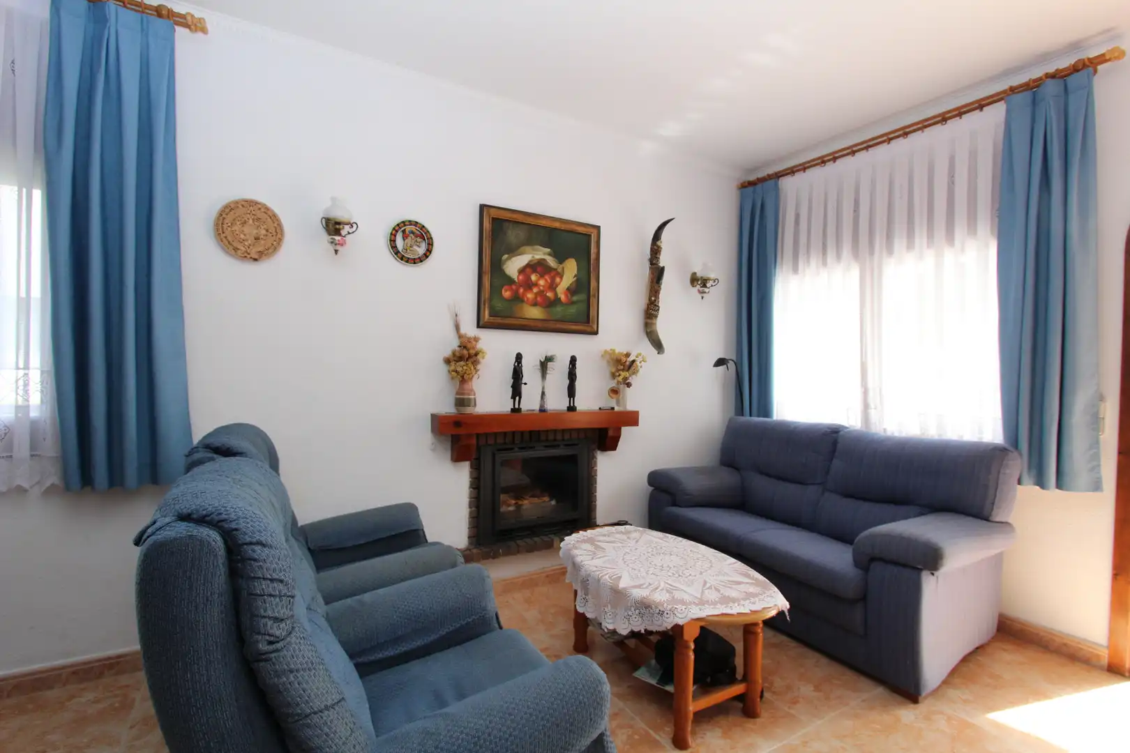 Sala de estar de Casa adosada en venta en Mont-roig del Camp con Calefacción, Jardín privado y Terraza