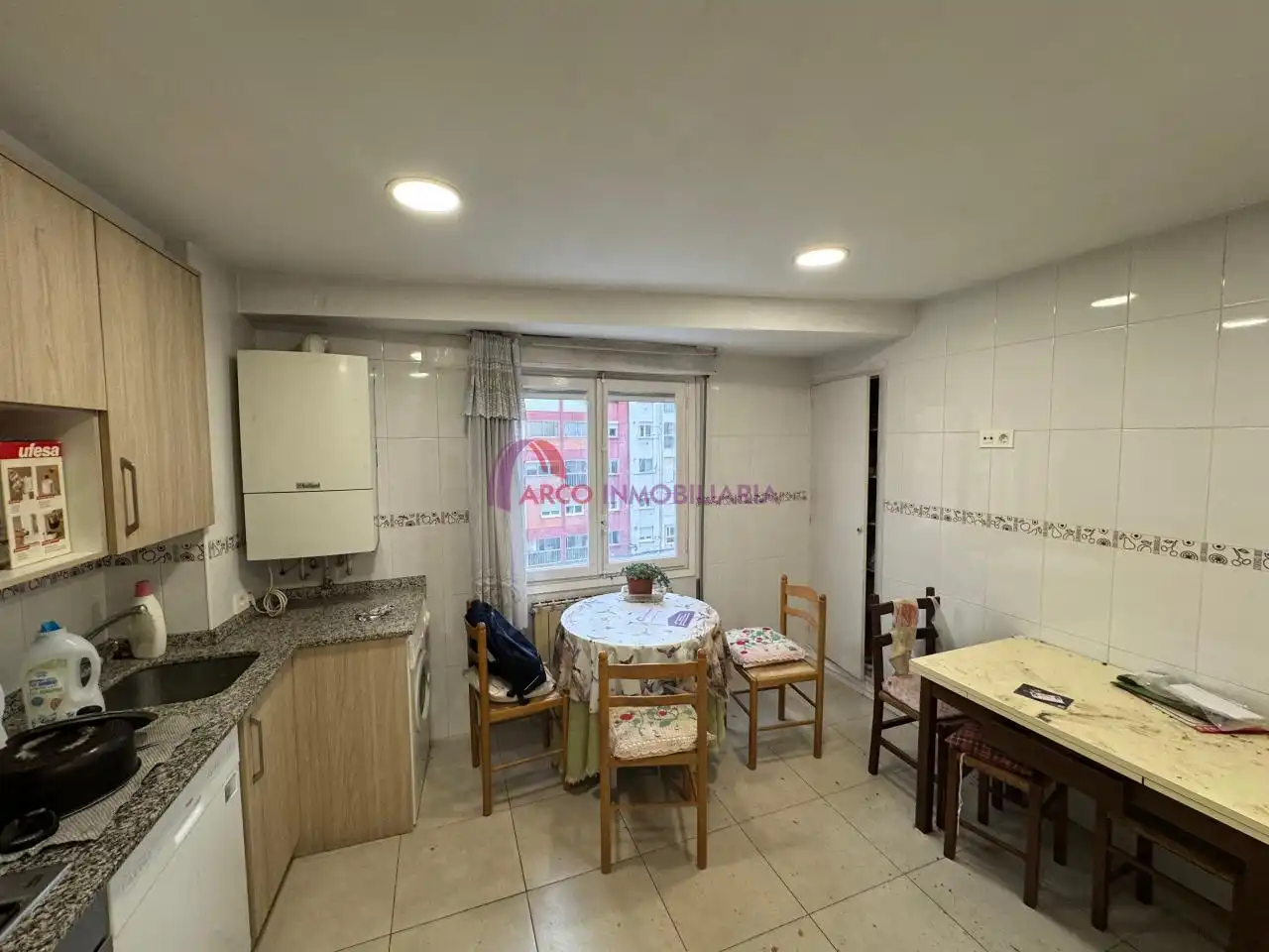 Kitchen of Flat for sale in Burgos  with Heating, Terrace and Storage room