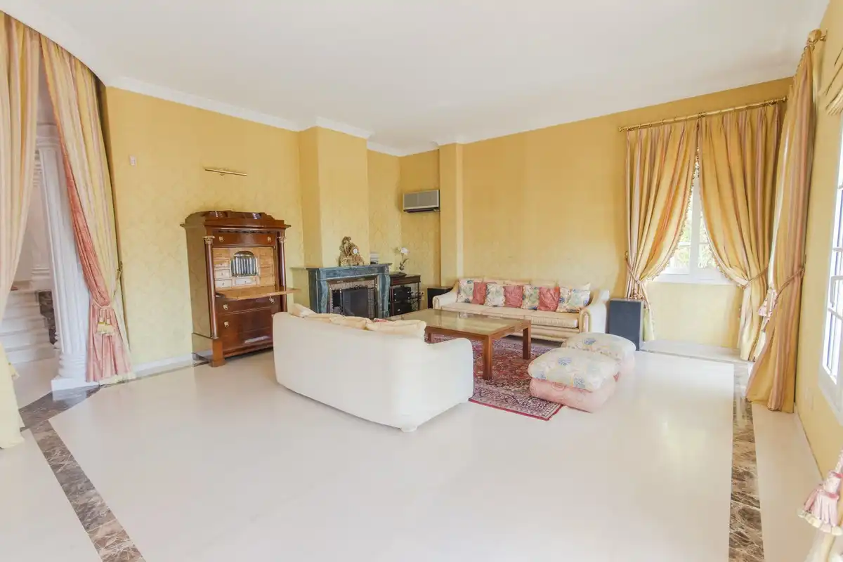 Living room of Houses for sale in Benalmádena  with Air Conditioner, Private garden and Terrace