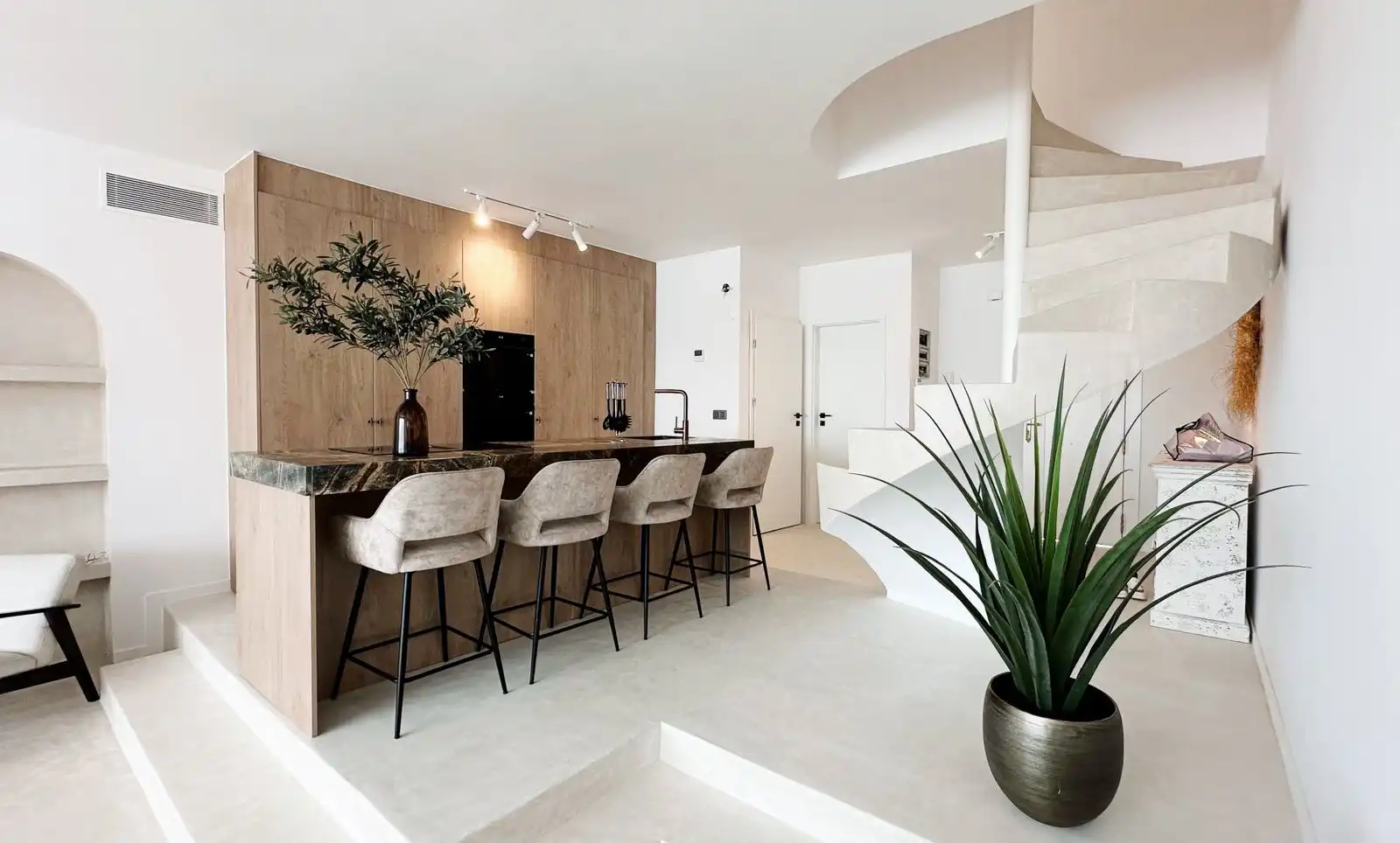 Cocina de Casa adosada en venta en Marbella con Terraza, Amueblado y Piscina comunitaria