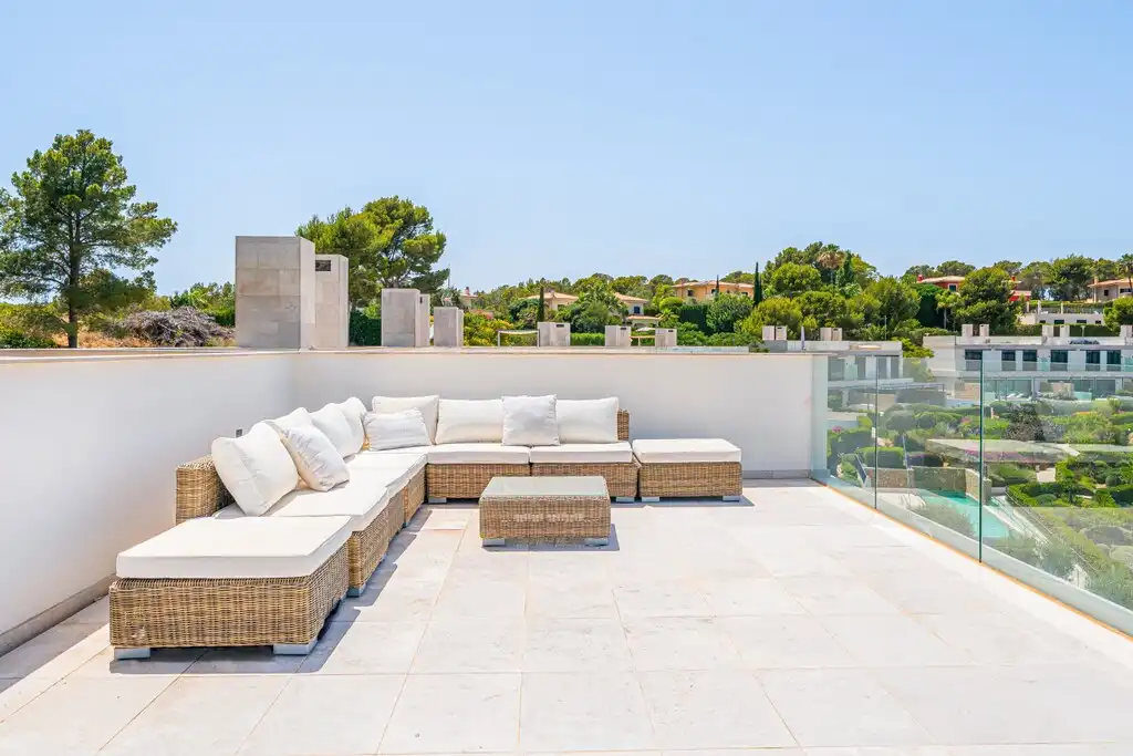 Terrace of Detached homes for sale in Calvià  with Air Conditioner, Private garden and Terrace
