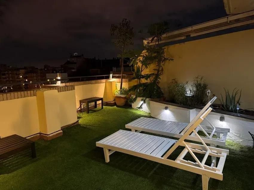 Terrace of Duplex to rent in  Valencia Capital  with Air Conditioner, Terrace and Furnished