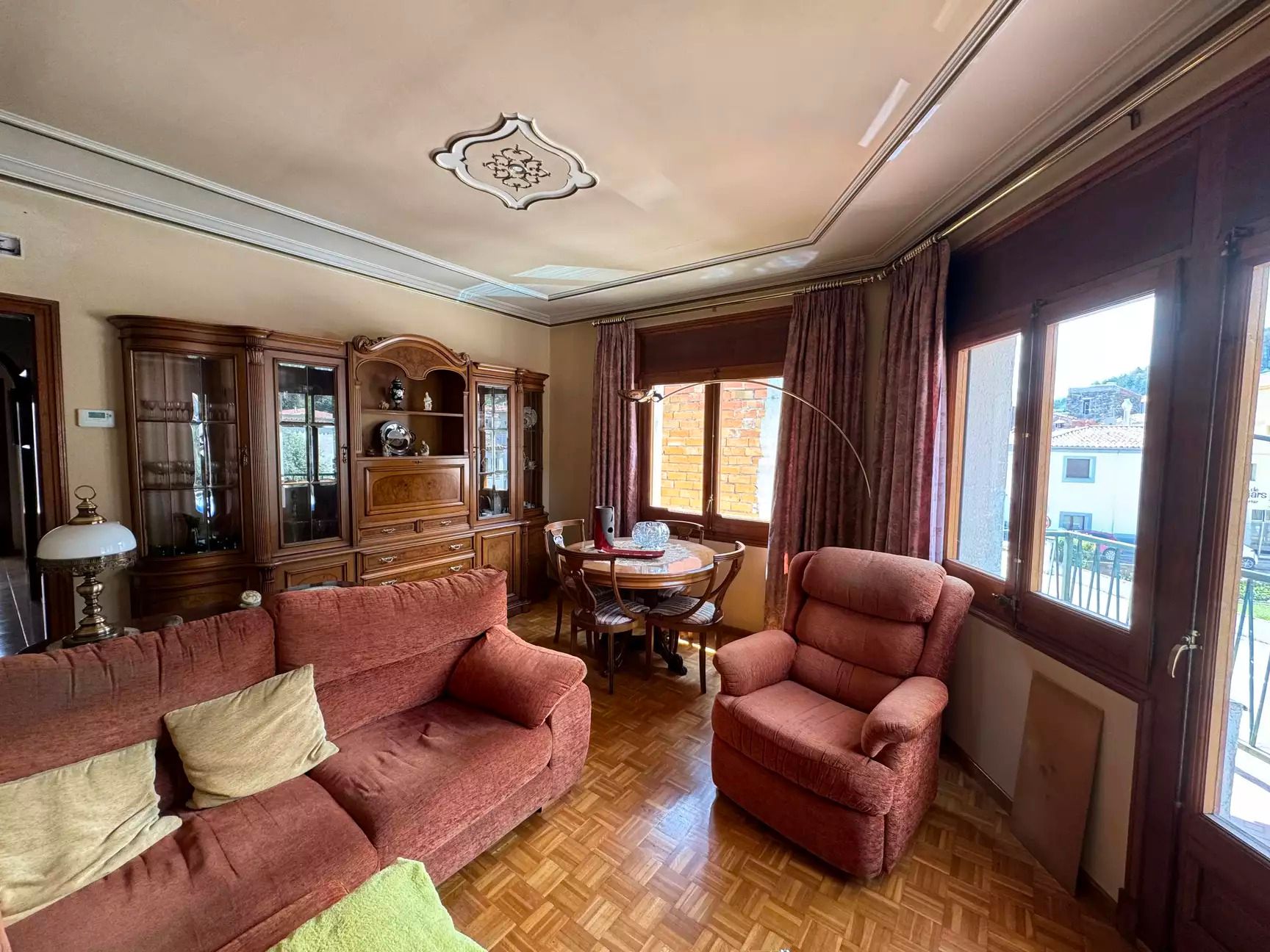 Living room of House or chalet for sale in Amer  with Parquet flooring and Balcony
