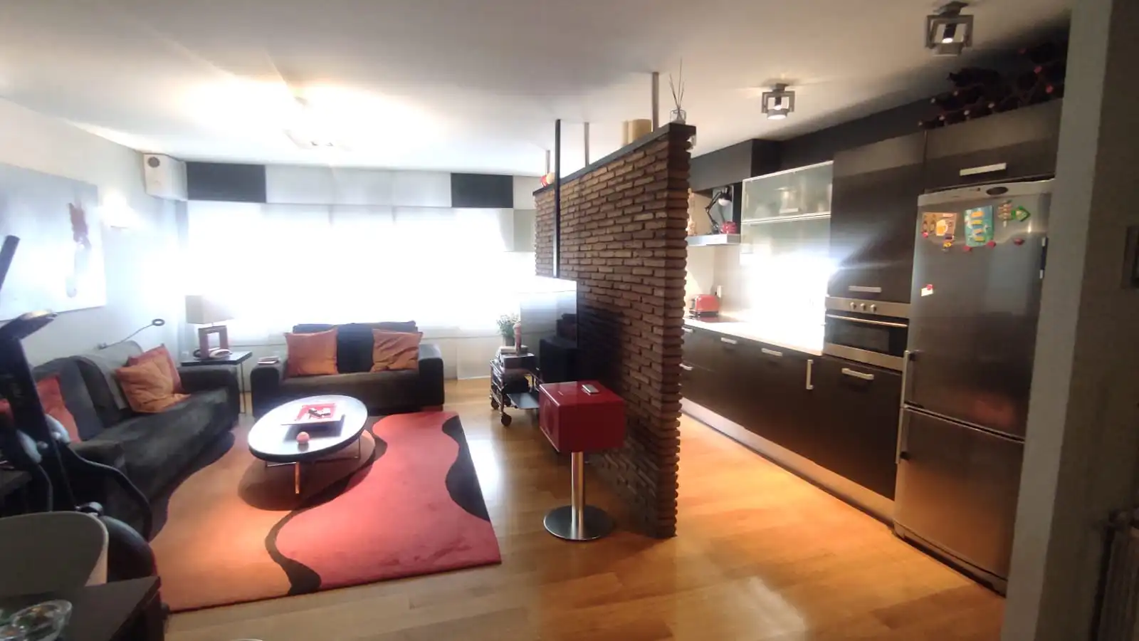 Sala de estar de Piso en venta en Eibar con Calefacción, Parquet y Amueblado