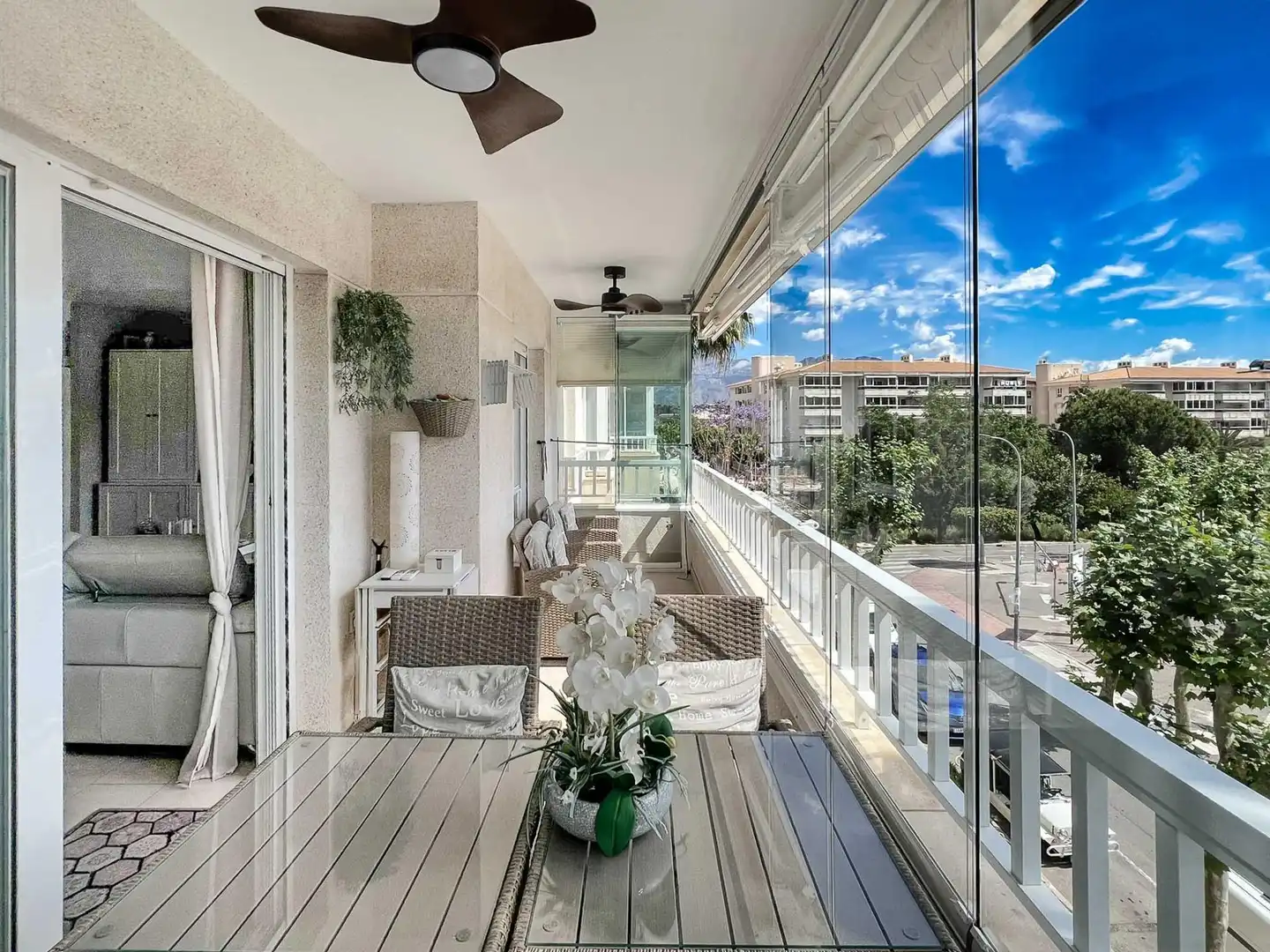Balcony of Apartments for sale in L'Alfàs del Pi  with Air Conditioner, Private garden and Terrace