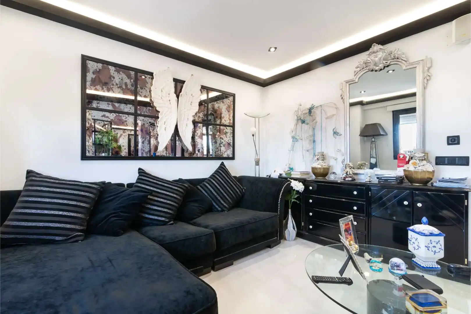 Living room of Attic for sale in Madrid  with Heating, Terrace and Storage room