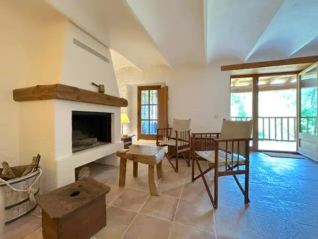 Sala d'estar de Finca rústica en venda en Borredà amb Calefacció, Jardí privat i Terrassa