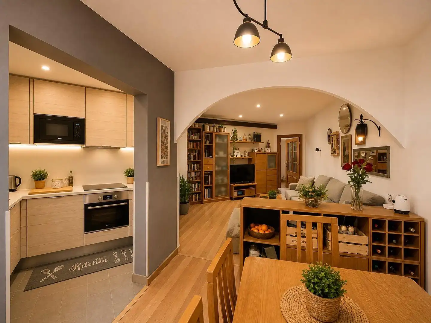 Sala d'estar de Apartament en venda en Barcelona amb Aire condicionat, Calefacció i Parquet