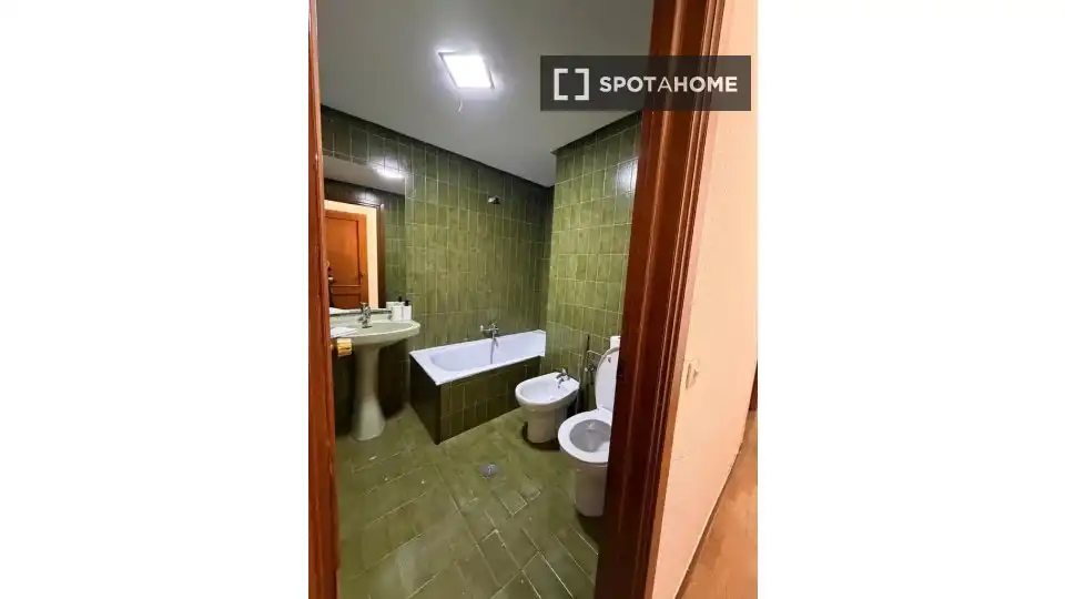Bathroom of Flat for rent in Madrid  with Air Conditioner, Heating and Furnished