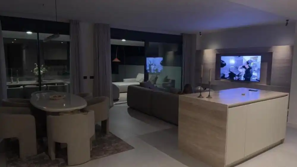 Sala d'estar de Apartament de lloguer en Marbella amb Aire condicionat, Calefacció i Terrassa