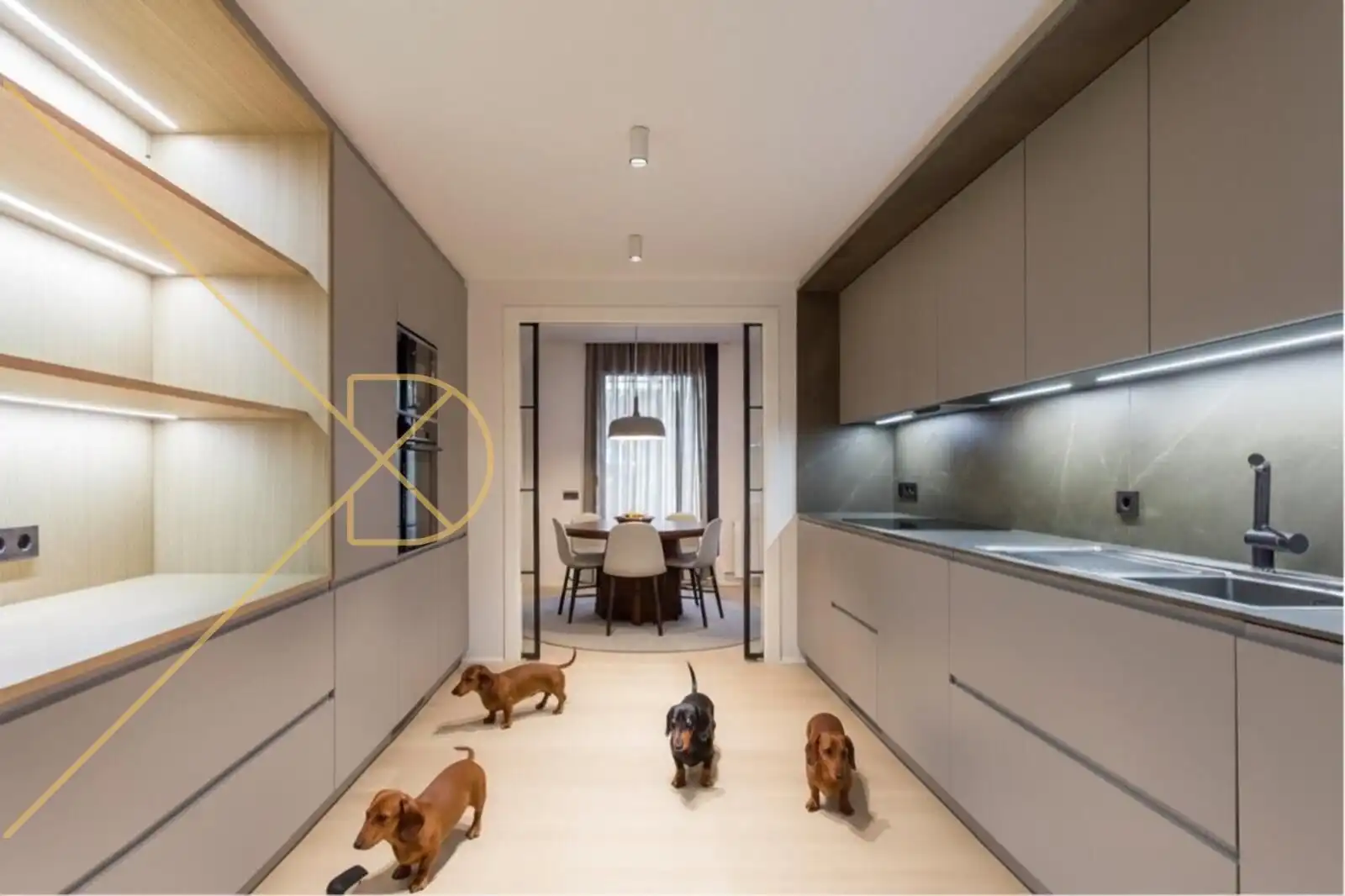 Cuina de Casa o xalet en venda en Barcelona amb Aire condicionat, Calefacció i Parquet