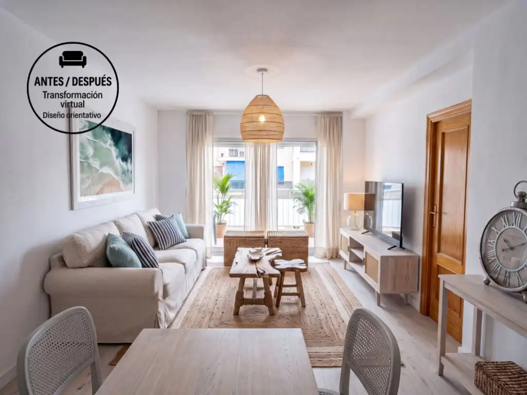 Sala de estar de Apartamento en venta en Benicasim / Benicàssim