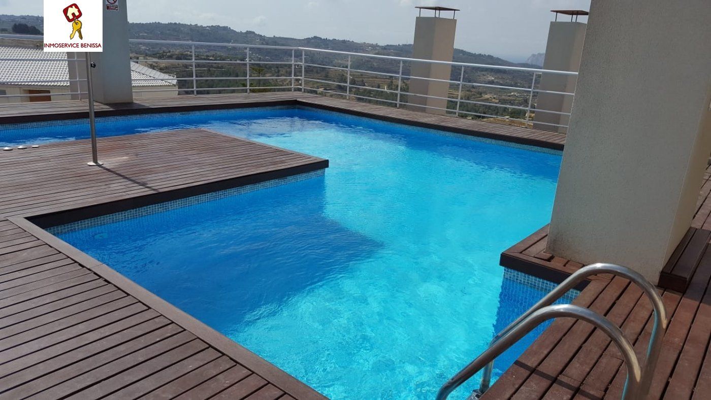 Piscina de Apartament en venda en Benissa amb Terrassa, Balcó i Piscina comunitària