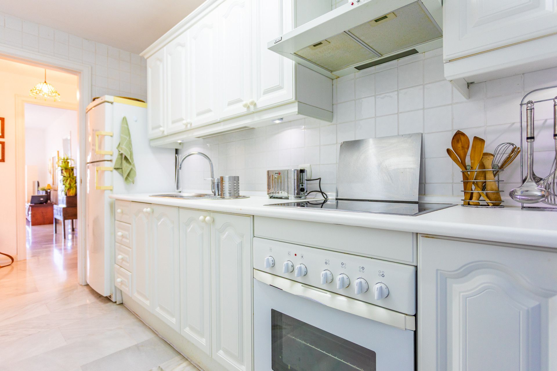 Cocina de Apartamento en venta en Mijas con Aire acondicionado, Terraza y Piscina