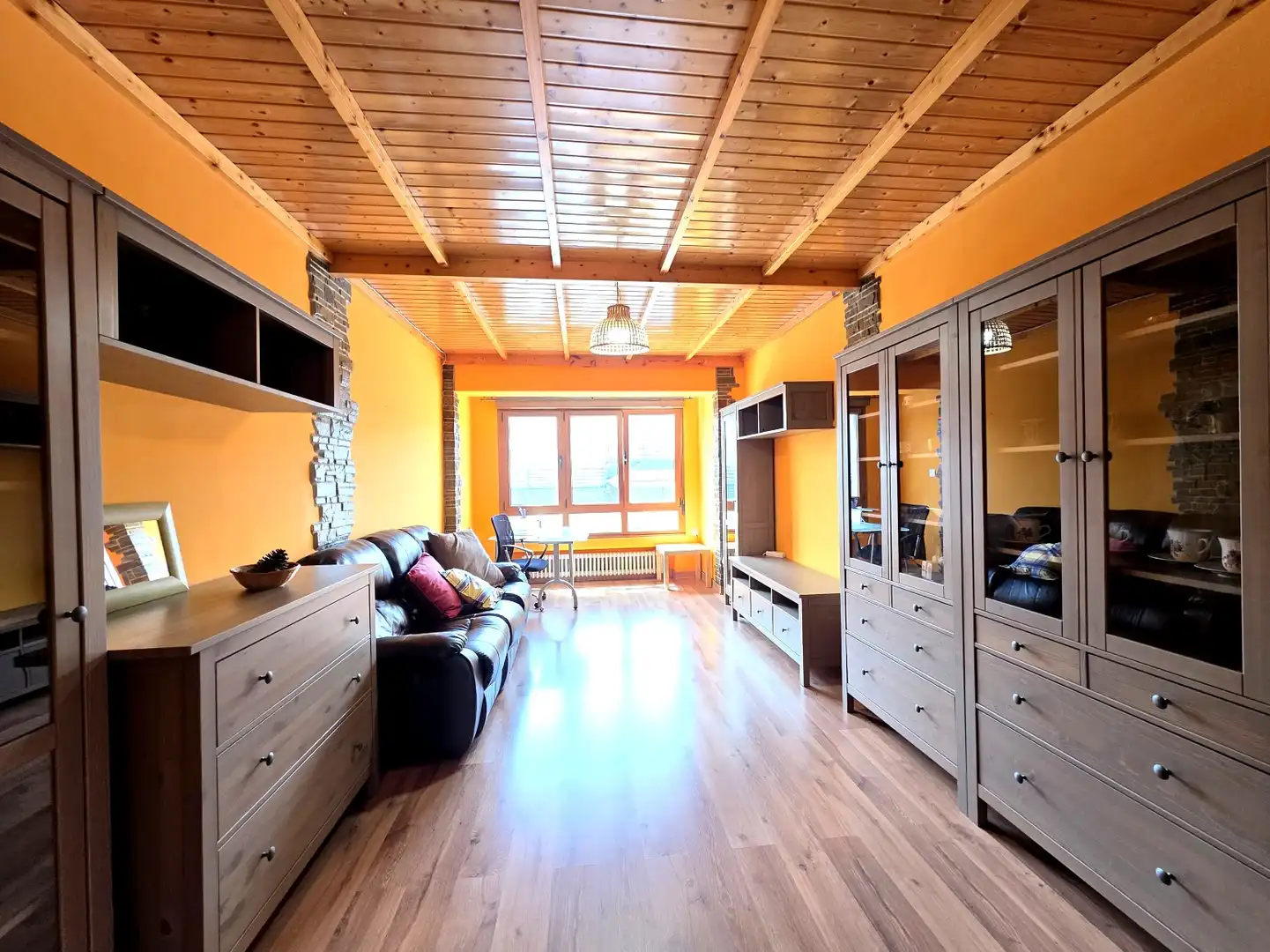 Living room of Flat for rent in Siero  with Heating, Storage room and Furnished