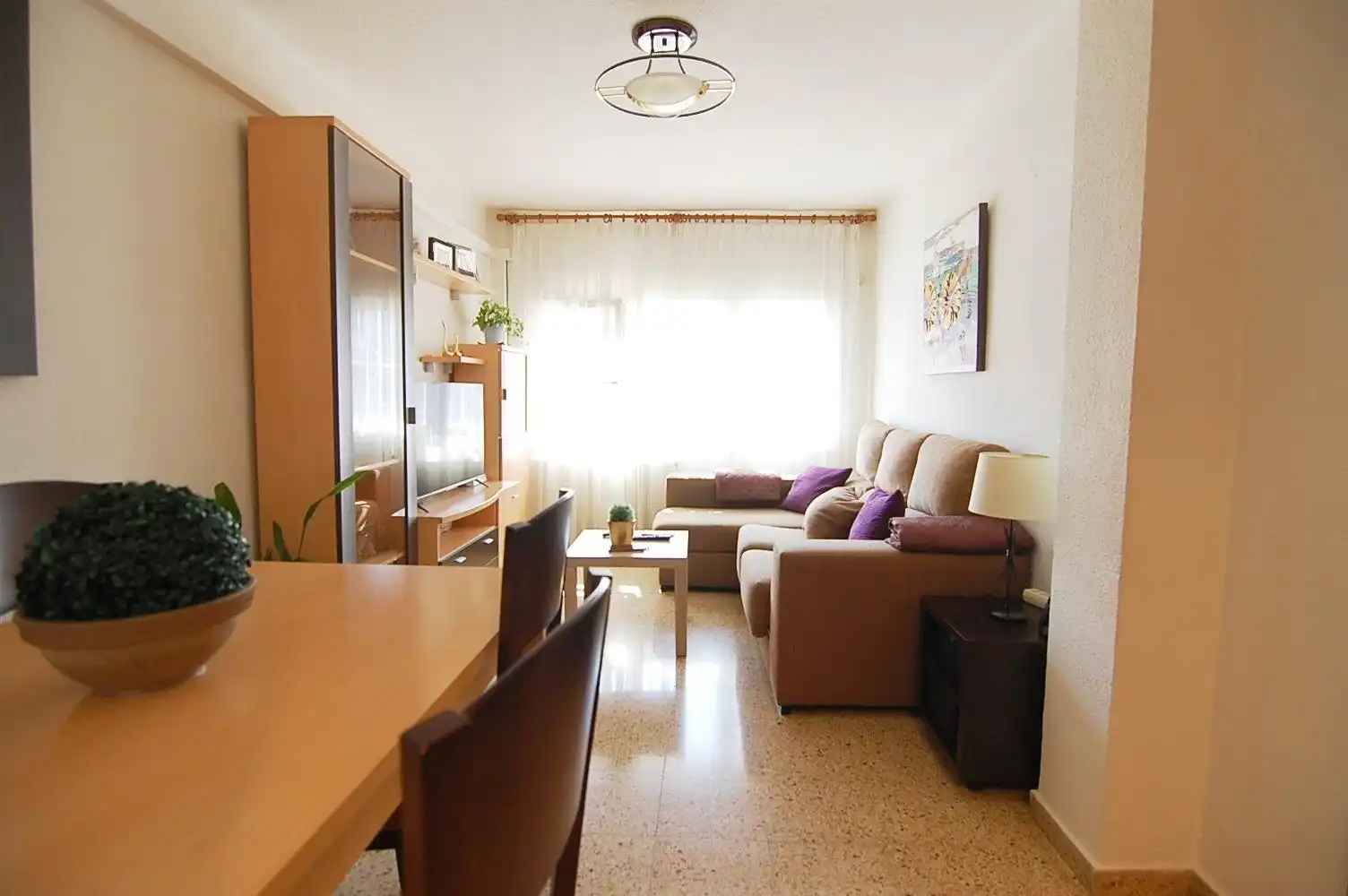 Sala d'estar de Pis en venda en Badalona amb Aire condicionat i Calefacció