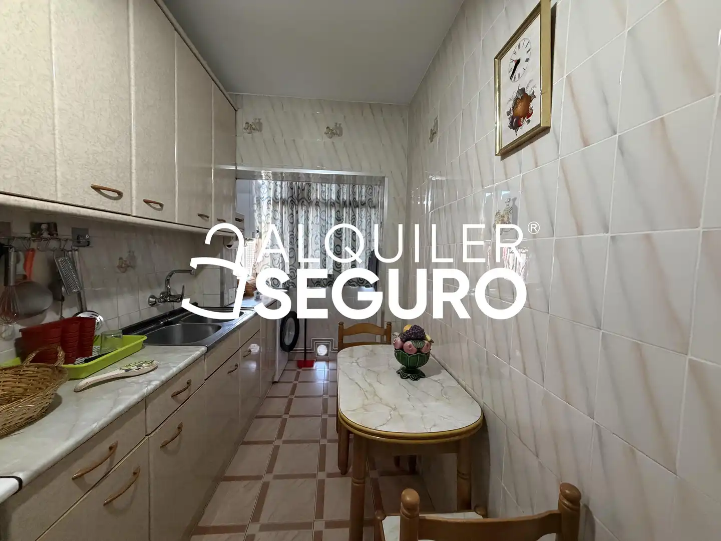 Cuina de Pis de lloguer en Leganés amb Aire condicionat, Calefacció i Terrassa