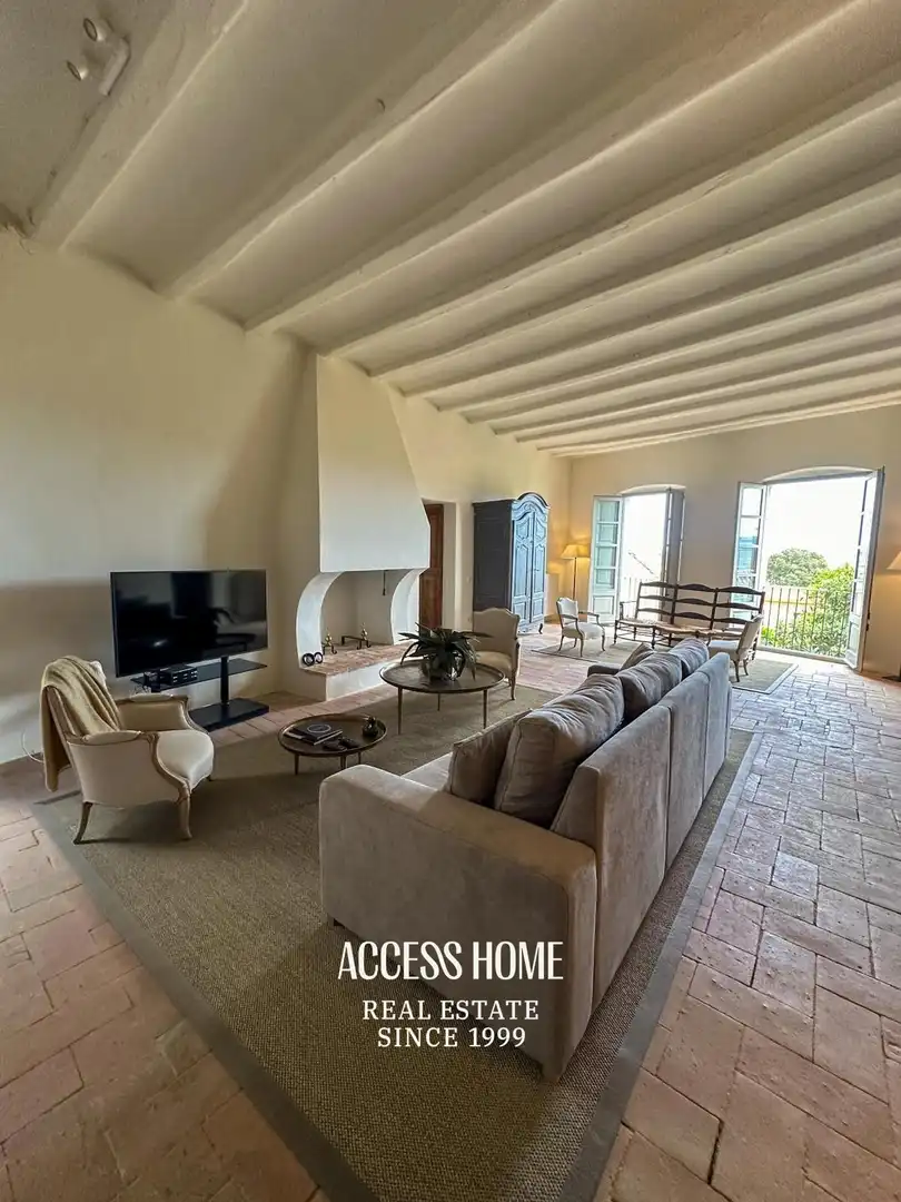 Sala de estar de Casa o chalet en venta en Cruïlles, Monells I Sant Sadurní de L'Heura con Calefacción, Jardín privado y Terraza